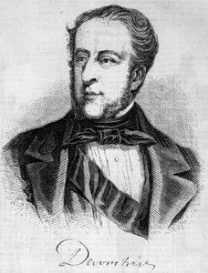 William Spencer Cavendish (1790-1858), Devonshire hercegének portréja. Metszet a „” Le Monde Illustré”” 45. számában, 1858. február 20. alkotó: French School