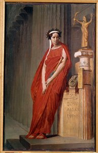 Elisabeth Felix komikus Mademoiselle Rachel (1821-1858) portréja a Painting de l