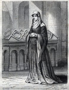 A bencés apáca portréja, aki XII. Gergely pápa szeretője és nővére, valamint IV. Jenő (Gabriele Condulmer 1383-1447) anyja lett volna. Vésés a „pápák történetébe” (...) A királyné király és a császárok bűnei a századon keresztül alkotó: French School