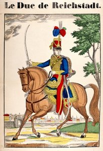 Reichstadt hercegének, II. Napóleonnak, I. Napóleon császár fiának (1769-1821) portréja. Az Epinal képe alkotó: French School