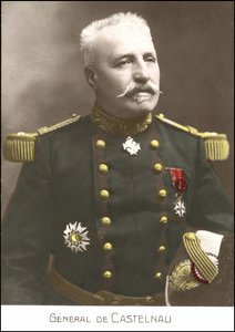 Noel Edouard de Curieres de Castelnau (1851-1944) francia tábornok portréja. 20. századi sd képeslap. alkotó: French School