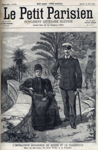Az orosz Douairiere impressziójának portréja, Maria Fedorovna (született: dán Dagmar alkotó: French School