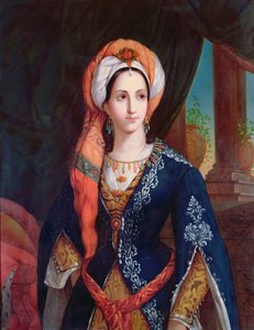 Mlle Rachel színésznő portréja Roxanne szerepében Jean Racine Bajazet című darabjához (1639-99)