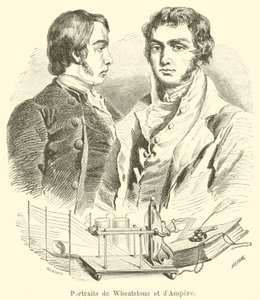 Wheatstone és Ampere portréi alkotó: French School