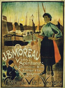 A Croix de Vie-t reklámozó plakát, készítette: J.B. Moreau, Vendee
