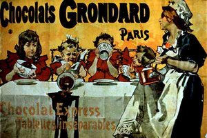 „Grondard Chocolates” reklámplakát, Párizs (színes litho) alkotó: French School