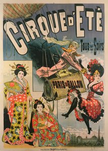 A Paris en Ballont reklámozó plakát a Cirque d
