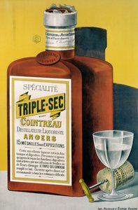 Triple Sec Cointreau reklámplakát, Angers-ben készült
