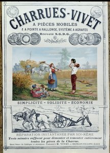 Plakát élőben ekéken, 1891 körül