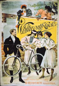 Plakát reklám Whitworth Cycles, Párizs