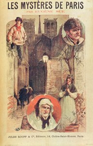 Eugene Sue (1804-57) Les Mysteres de Paris című plakátja, amelyet részletekben adott ki az Editions Jules Rouff, 19. század vége