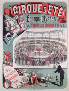 A Cirque dEte-et hirdető plakát, 1880 körül