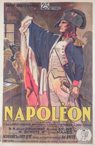 A Napóleon című filmet reklámozó plakát, írta Abel Gance