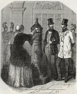 Hozzászólások: új postaláda – Edmond Texier 1852-es gravírozása „Tableau-de-Paris”-ban alkotó: French School