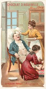 Gyakorlati orvoslás - apoplexia (chromolitho) alkotó: French School