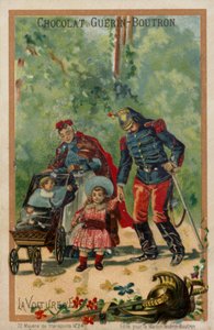 Babakocsi (chromolitho) alkotó: French School