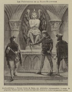 A szabadkőművesség elődjei: a luciferiánusok (metszet) alkotó: French School