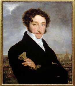 A levelek emberének, Charles Nodiernek feltételezhető portréja alkotó: French School