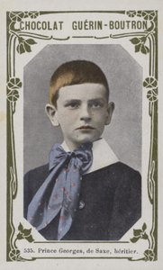 Georges herceg, de Saxe, örökös (színes fotó) alkotó: French School