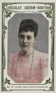 Badeni hercegnő, Marie-Louise of Cumberland (színes fotó) alkotó: French School