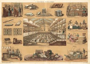 Nyomtatás (színes litho) alkotó: French School