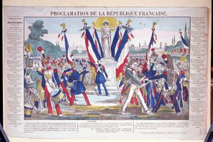 A Francia Köztársaság kikiáltása, 1848. február 25 alkotó: French School