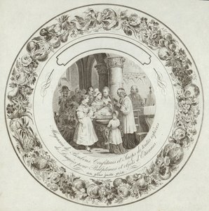 Termékcímke egy francia édességbolthoz alkotó: French School