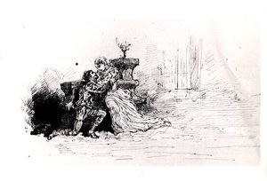 Ruy Blas (1838) gyártási füzete, Victor Hugo (1802-85), 1880 (toll és tinta papíron) alkotó: French School