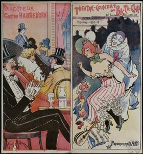 A Ba-ta-clan Cafe Concert programja, 1905 körül alkotó: French School