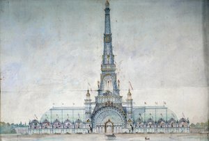 A Projet nem hajlandó módosítani az Eiffel-tornyot Gustave Raulin 1889-es kiállításához alkotó: French School