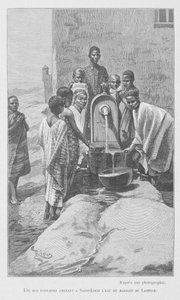 Szenegáli szökőkút, Louis Leon Faidherbe "Le Senegal..." című illusztrációja, 1889 alkotó: French School