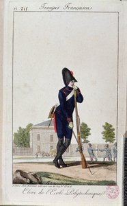Tanuló a Polytechnique-ből, a Troupes Francaises-ből 1805 körül alkotó: French School
