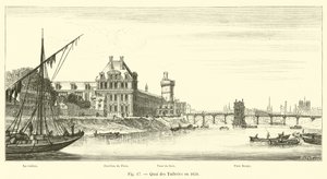 Quai des Tuileries 1650-ben alkotó: French School