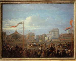 Viktória királynő (1819-1901) Megérkezik a Gare de l