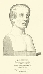 Quintus Hortensius, római optimátus politikus és szónok (metszet) alkotó: French School