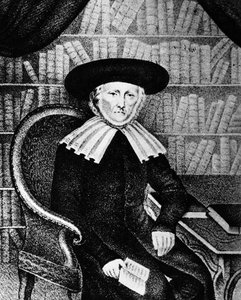 Simon Cahn rabbi, a franciaországi elzászi colmar konzisztórium elnöke alkotó: French School