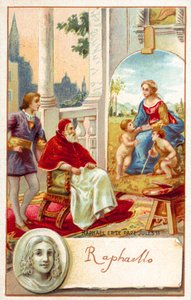 Rafael és II. Julius pápa (chromolitho) alkotó: French School