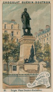 Raspail vegyész és politikus, 1794-1878. Felépítették a Denfert-Rochereau-t alkotó: French School