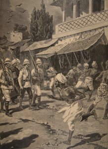 Rebellion in Bombay, illusztráció a Le Petit Journal: Supplement illustre, 1898 alkotó: French School