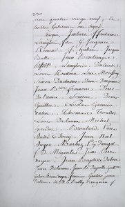 Taverny plébánia panaszjegyzéke, 330. oldal aláírásokkal, 1789. ápr. alkotó: French School