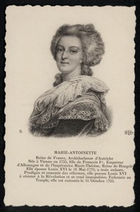 Marie-Antoinette királyné (litográfia) alkotó: French School