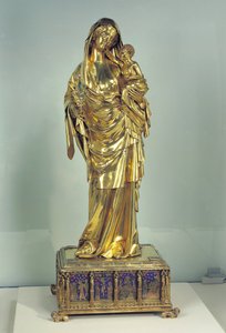 Jeanne dEvreux Szűz ereklyetartója, 1324-29 (arany és ezüst) (a részleteket lásd: 110882) alkotó: French School