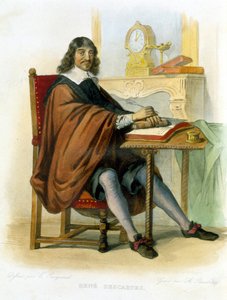 René Descartes írása - a szerk. Mennechet, "Le Plutarque francais" alkotó: French School