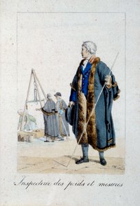 A súlyok és mértékek ellenőrének képviselete. alkotó: French School