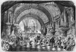A párizsi Akadémia Imperiale de Musique operájának ábrázolása alkotó: French School