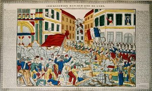 Köztársasági felkelés Lyonban, 1834. április 9-14 alkotó: French School
