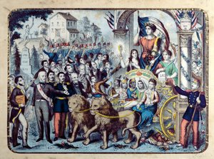 Republikánus allegória, amely az 1876-os francia alkotmányt ünnepli alkotó: French School