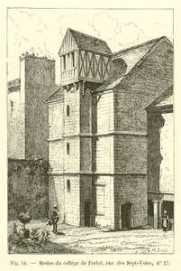Fortet főiskola maradványai, rue des Sept-Voies, 27. szám alkotó: French School