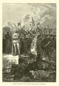 Richard Coeur de Lion lefejezi a szaracénokat alkotó: French School