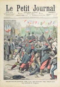 Zavargás Treguierben Renan szobrának felavatásakor, a „Le Petit Journal” borítóillusztrációja, 1903. szeptember 27.